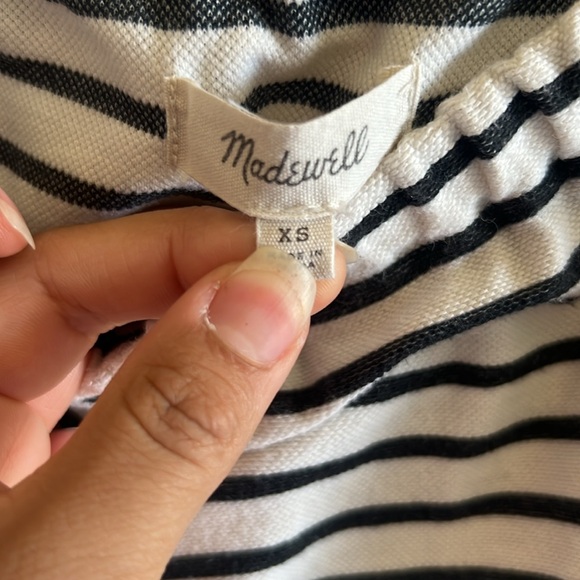 Madwell Stripe Off Shoulder Top - Picture 2 of 4